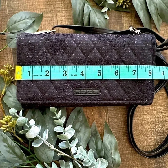 Vera Bradley Purse - Black Adjustable Versatile Bag New With Tags - Picture 8 of 12